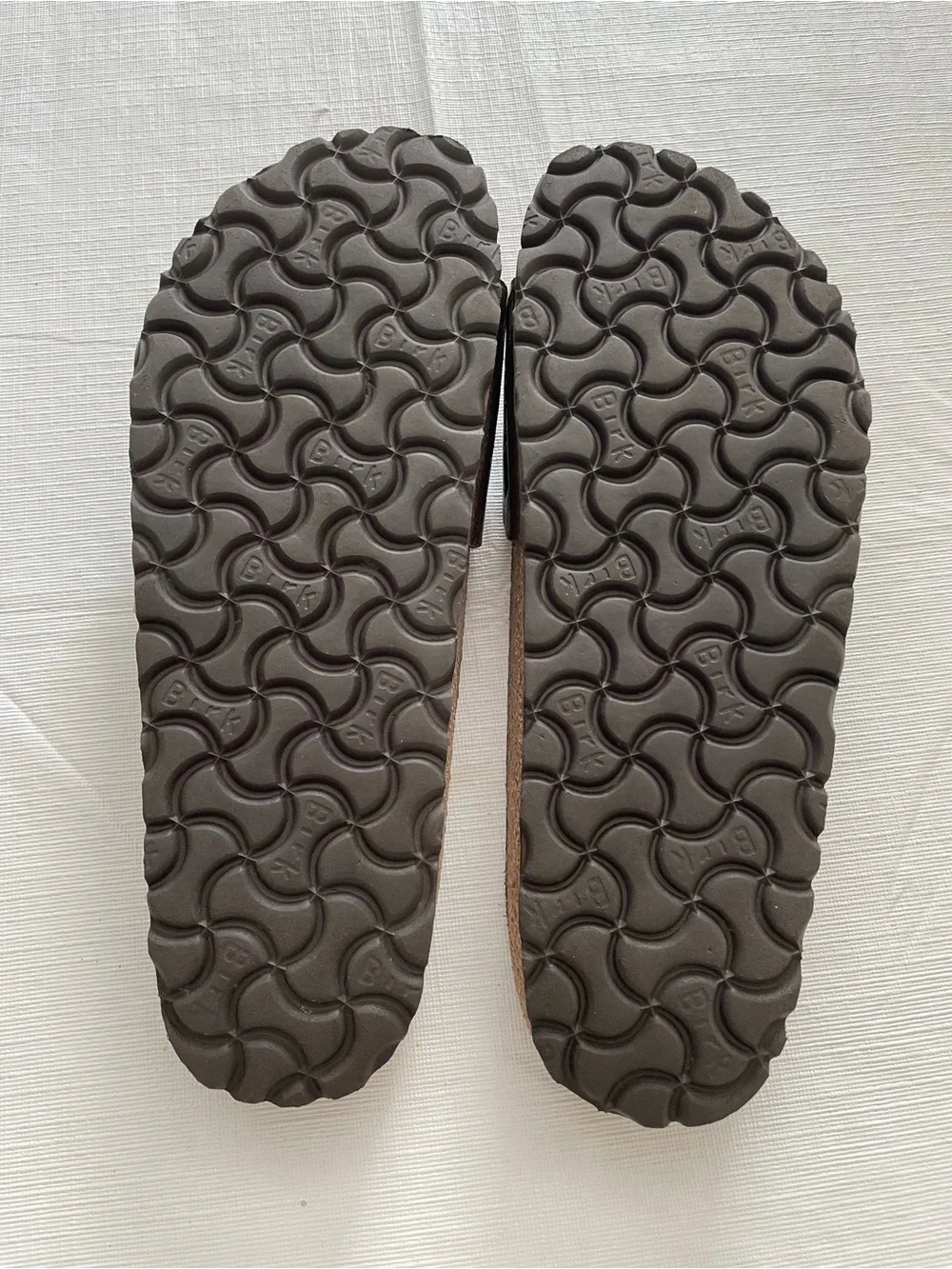 Birkenstock Madrid BronzeSingle-Strap Leather Slide Sandals